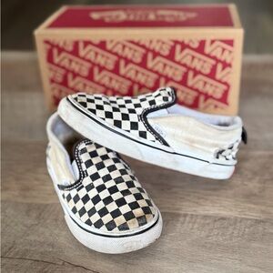 Vans Checkerboard Slip-On Sneakers
